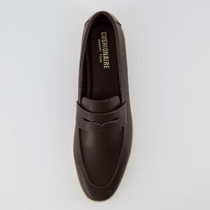 Brown Penny Loafers with Moccasin-Style Stitching